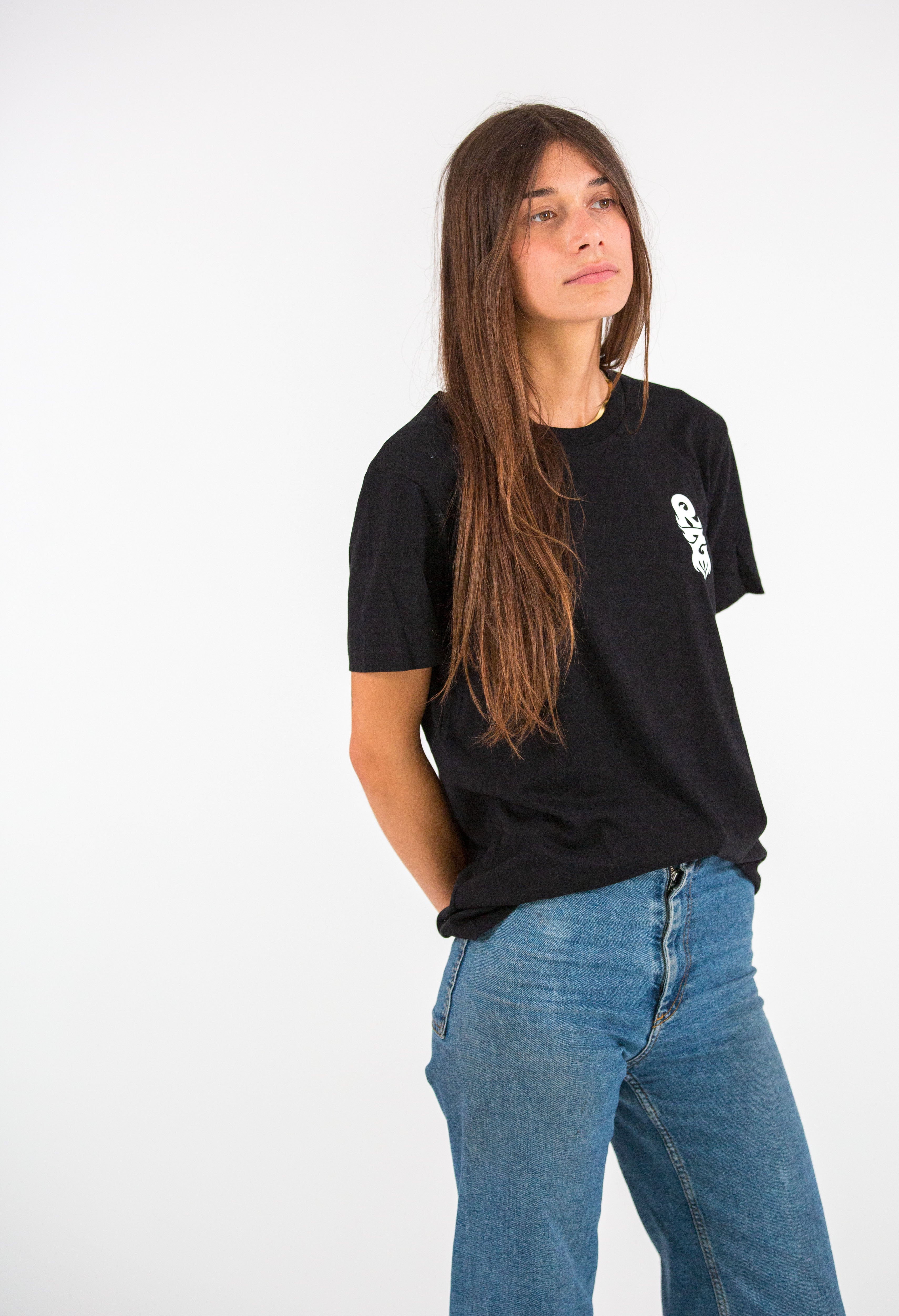 T-shirt RZ noir "Born To Ride"
