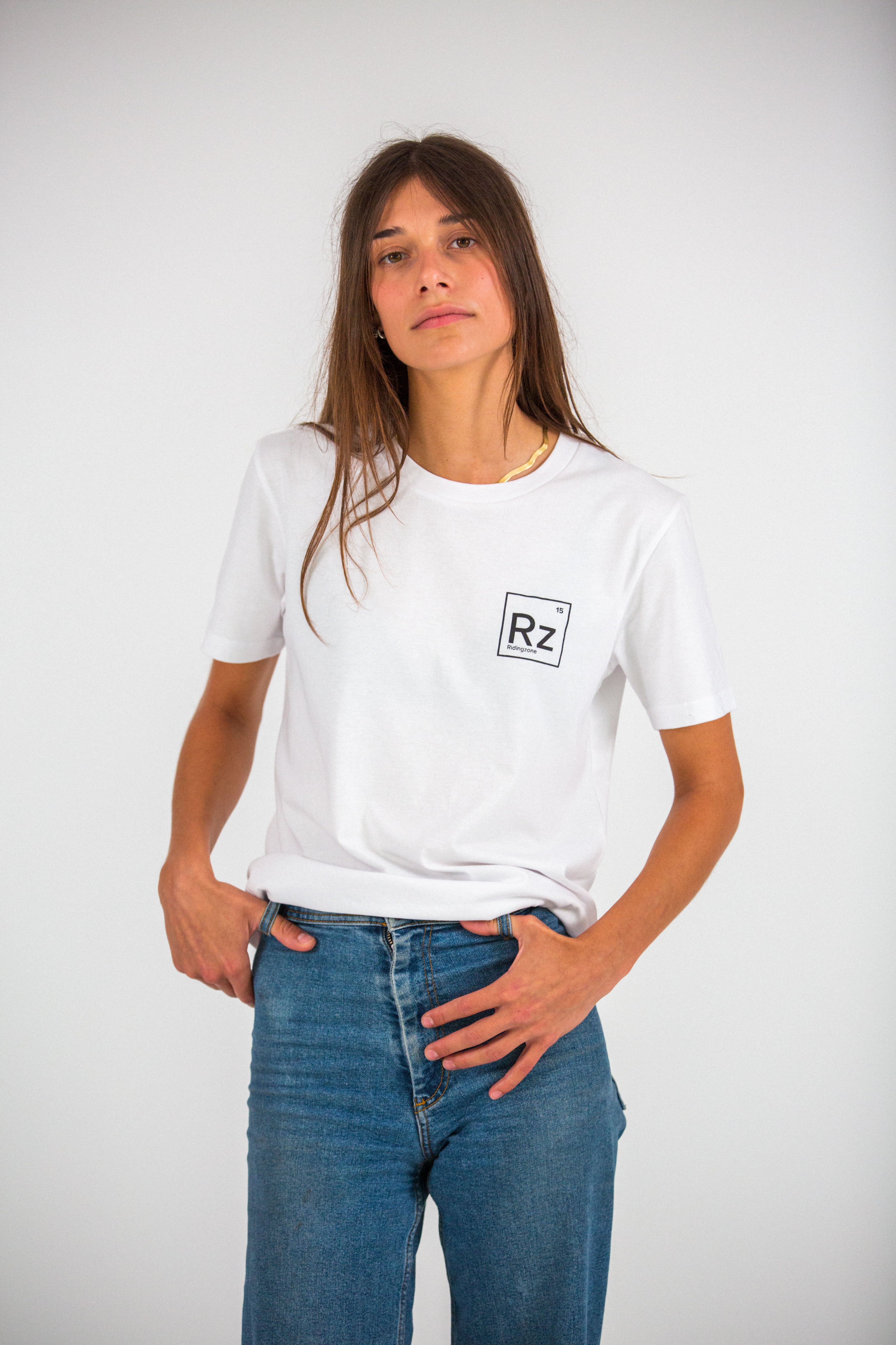 T-shirt RZ blanc "Born To Ride" + Molécule