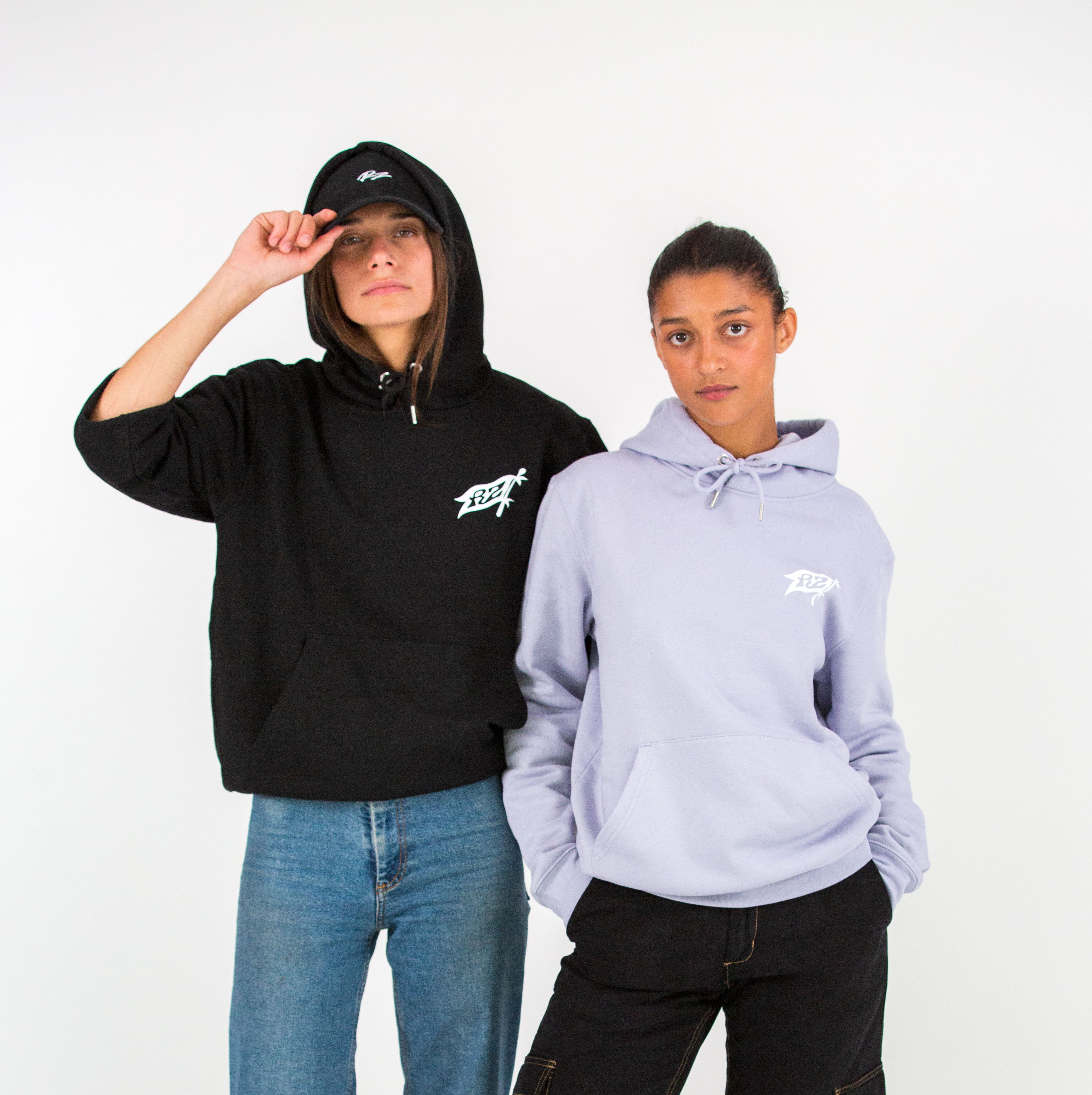 Hoodie noir Riding zone