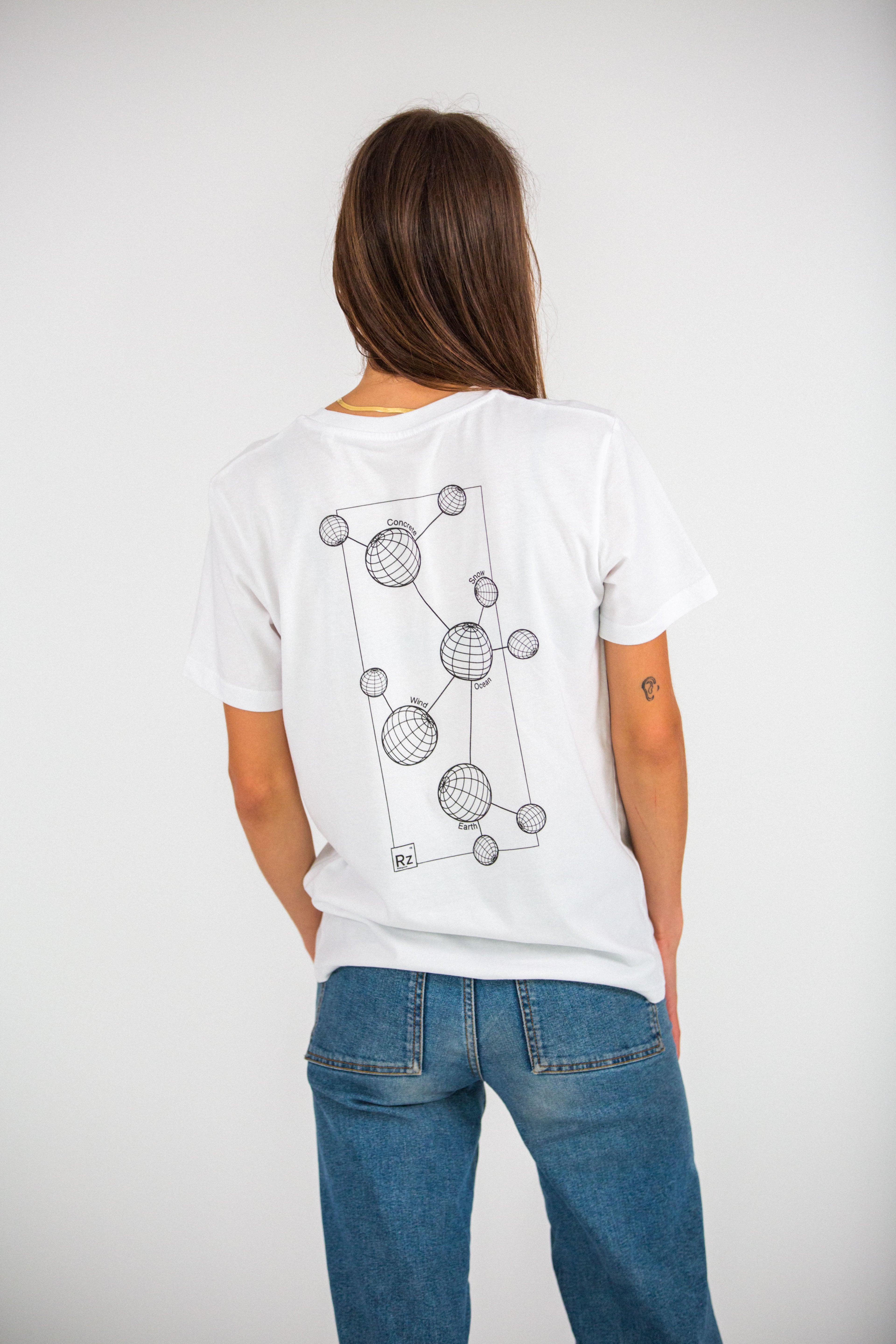 T-shirt RZ blanc "Born To Ride" + Molécule