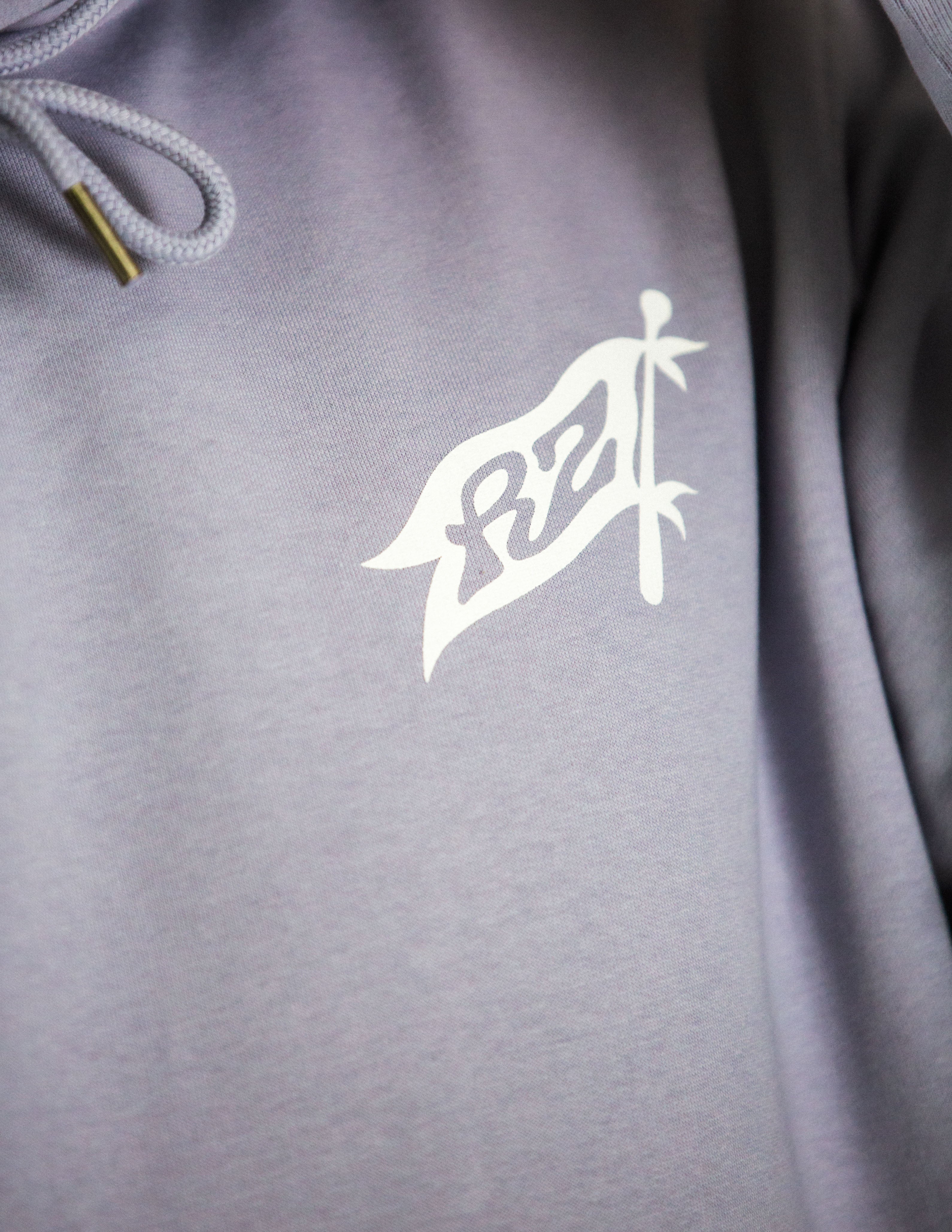Hoodie Lavender Riding zone + T-shirt "Born to Ride" blanc