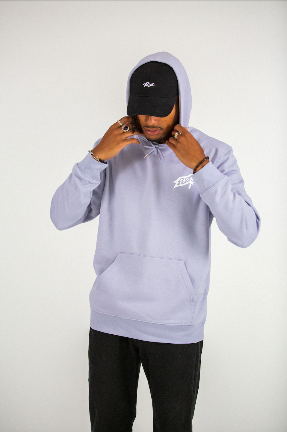 Hoodie Lavender Riding zone + T-shirt molécule