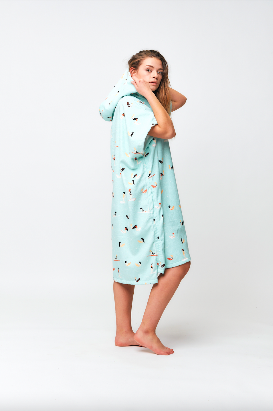 Poncho - MADRAGUE LIGHT BLUE