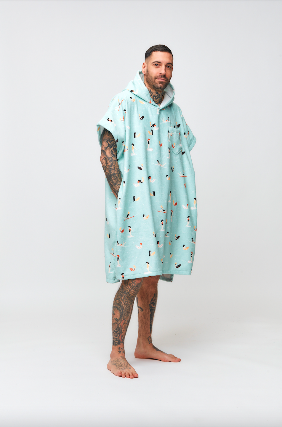 Poncho - MADRAGUE LIGHT BLUE