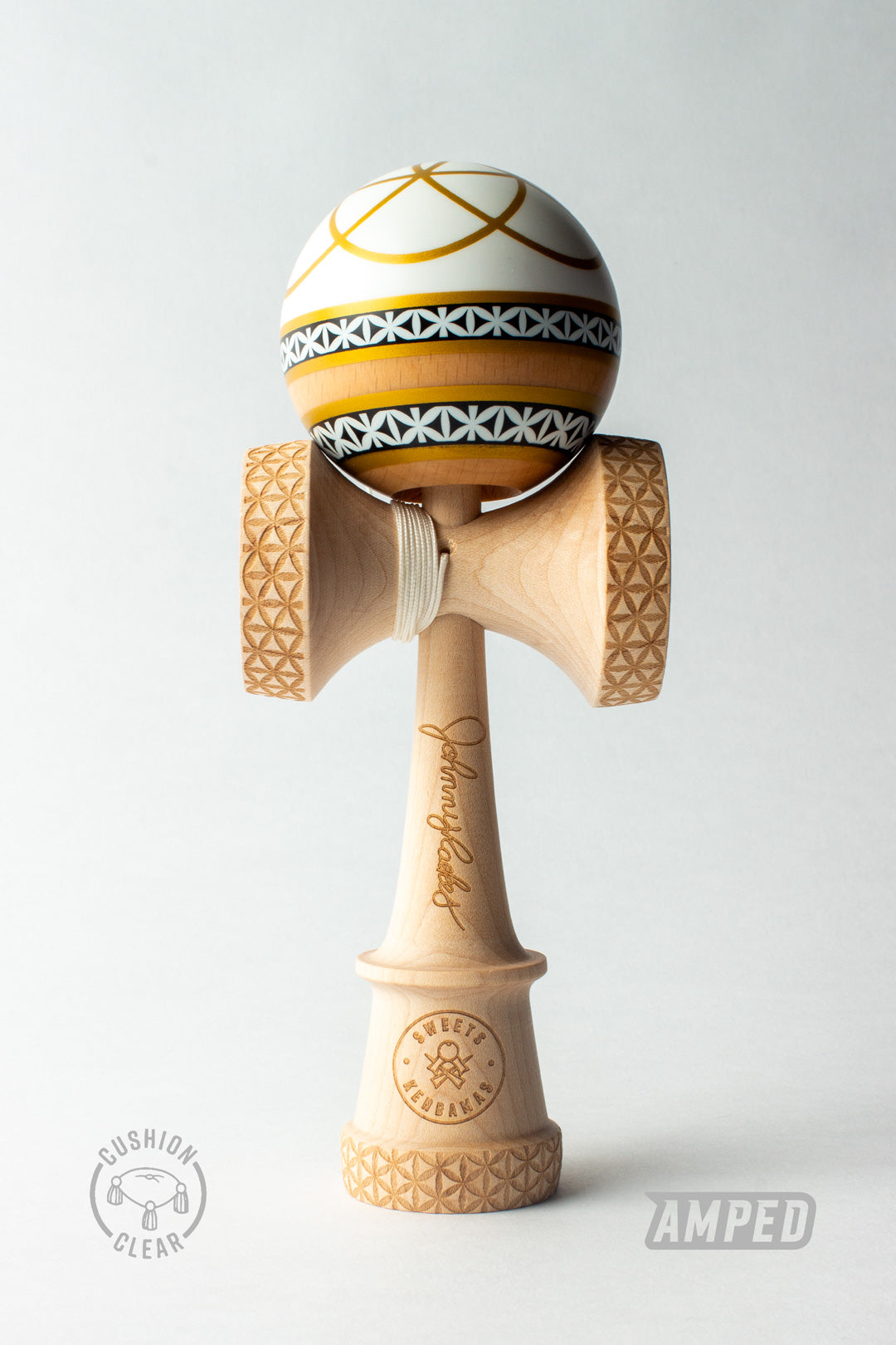 Kendama Pro model Johnny Raekes - Blanc/Or
