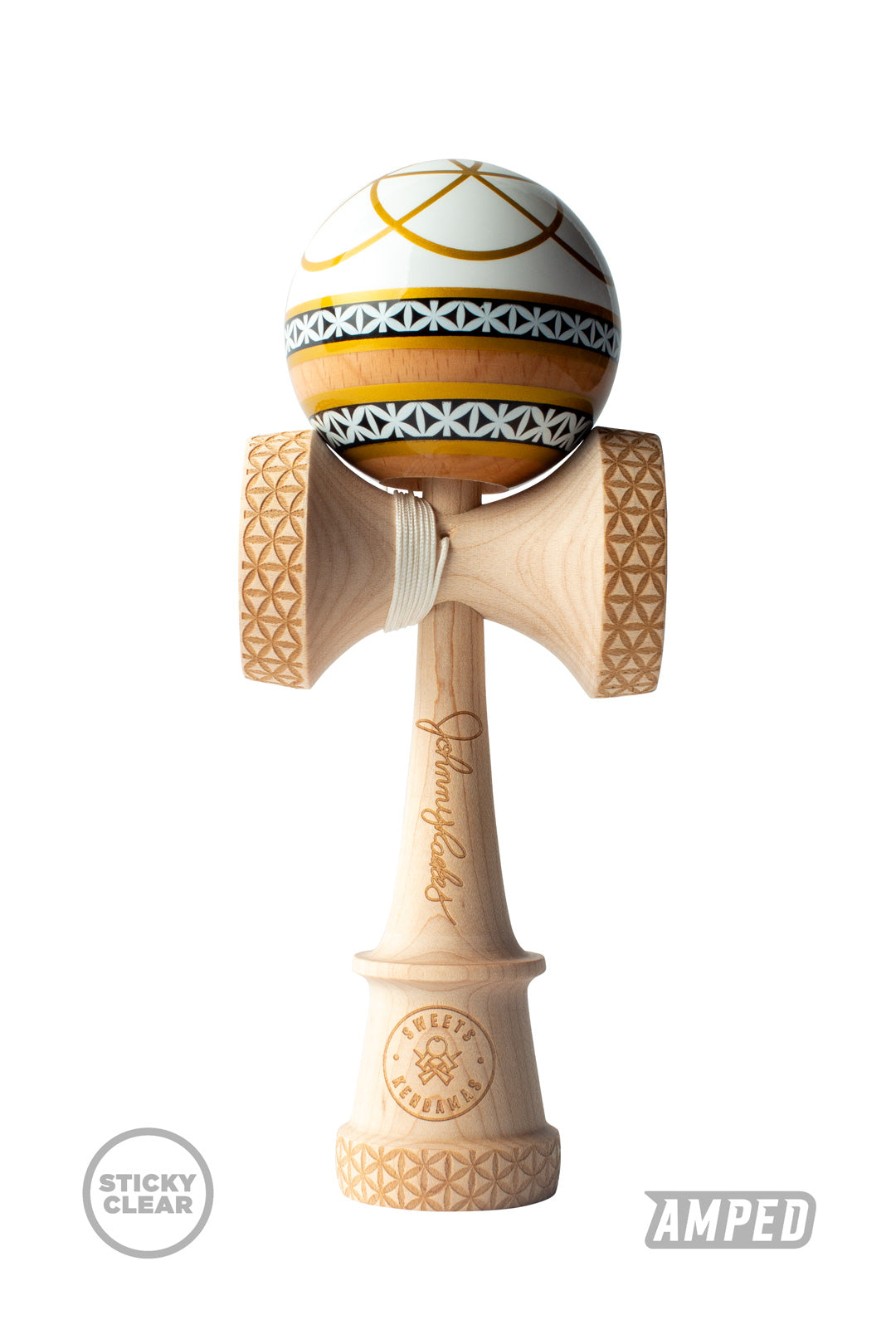 Kendama Pro model Johnny Raekes - Blanc/Or