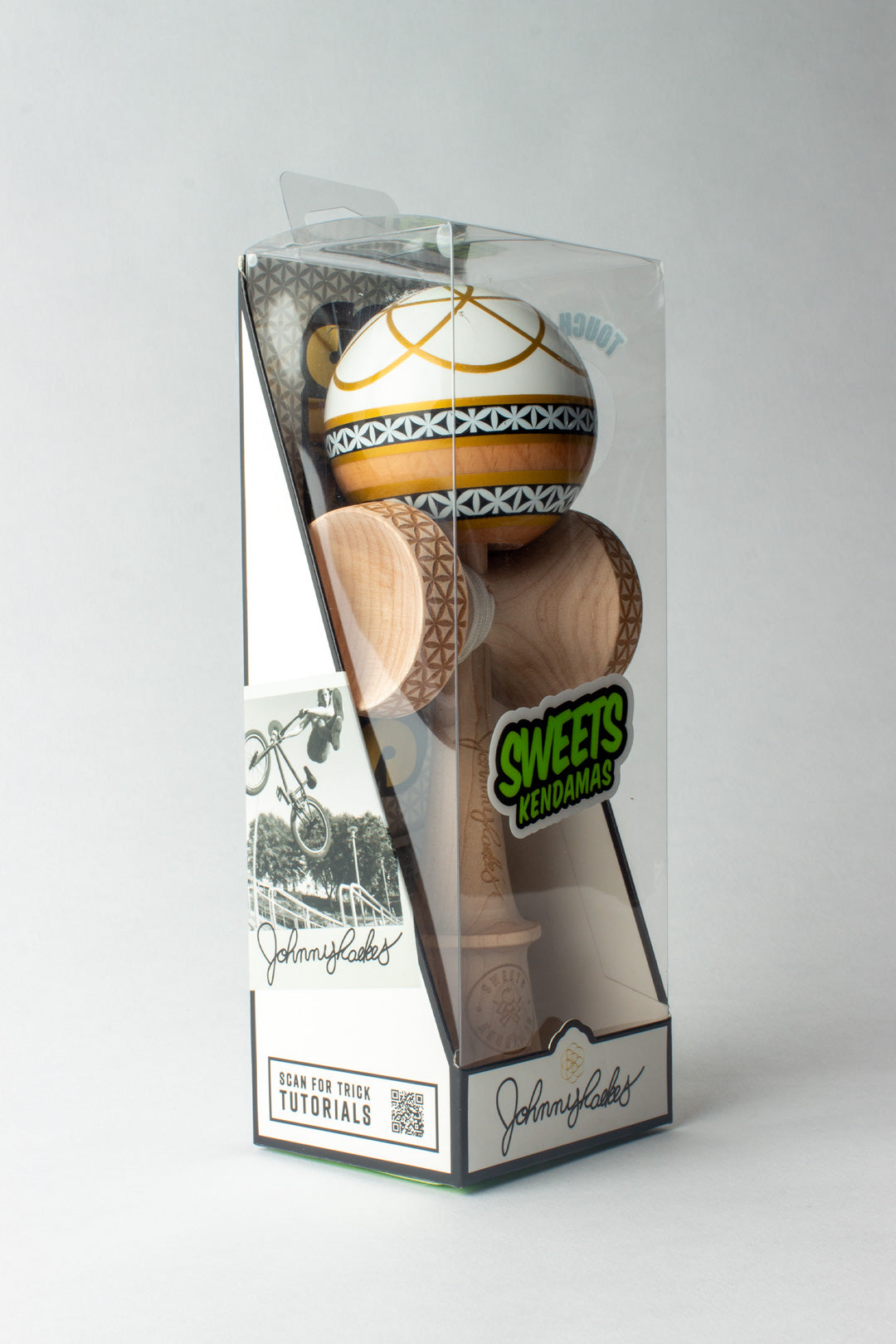 Kendama Pro model Johnny Raekes - Blanc/Or