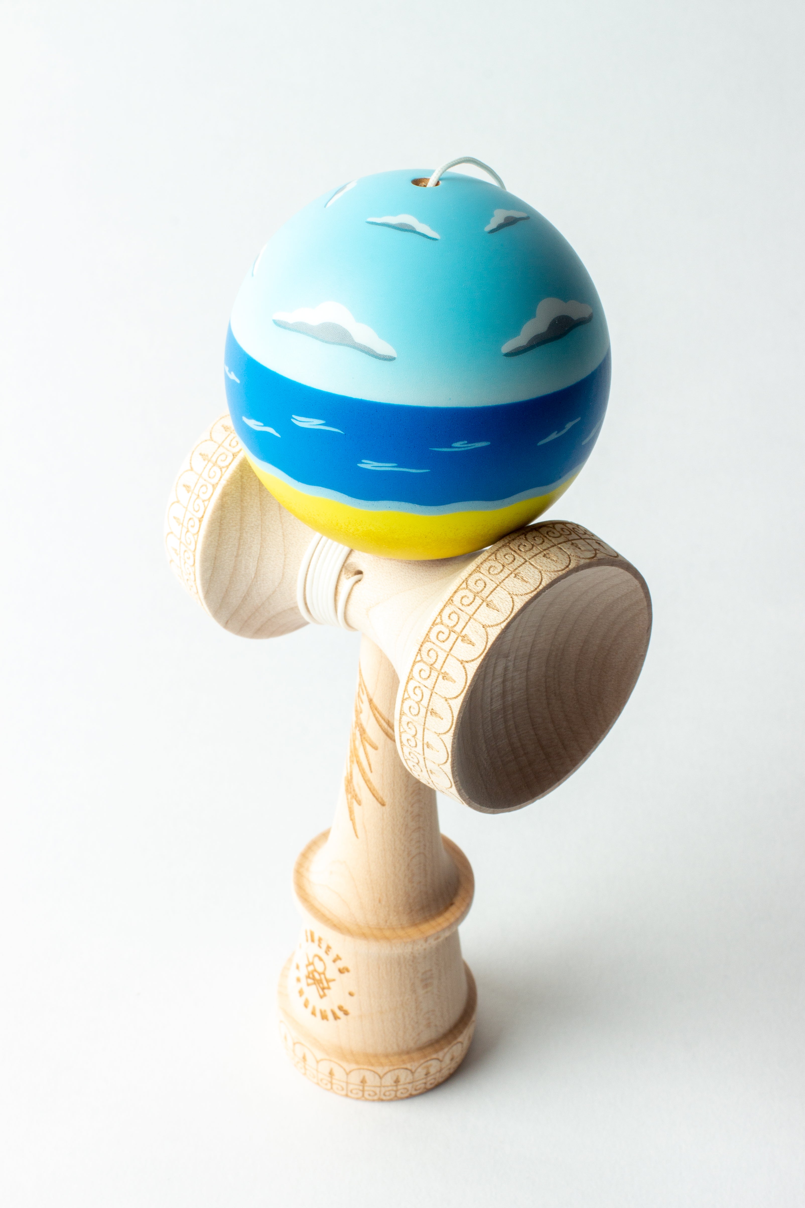 Kendama Pro model Juzzy Carter - Bleu/Jaune
