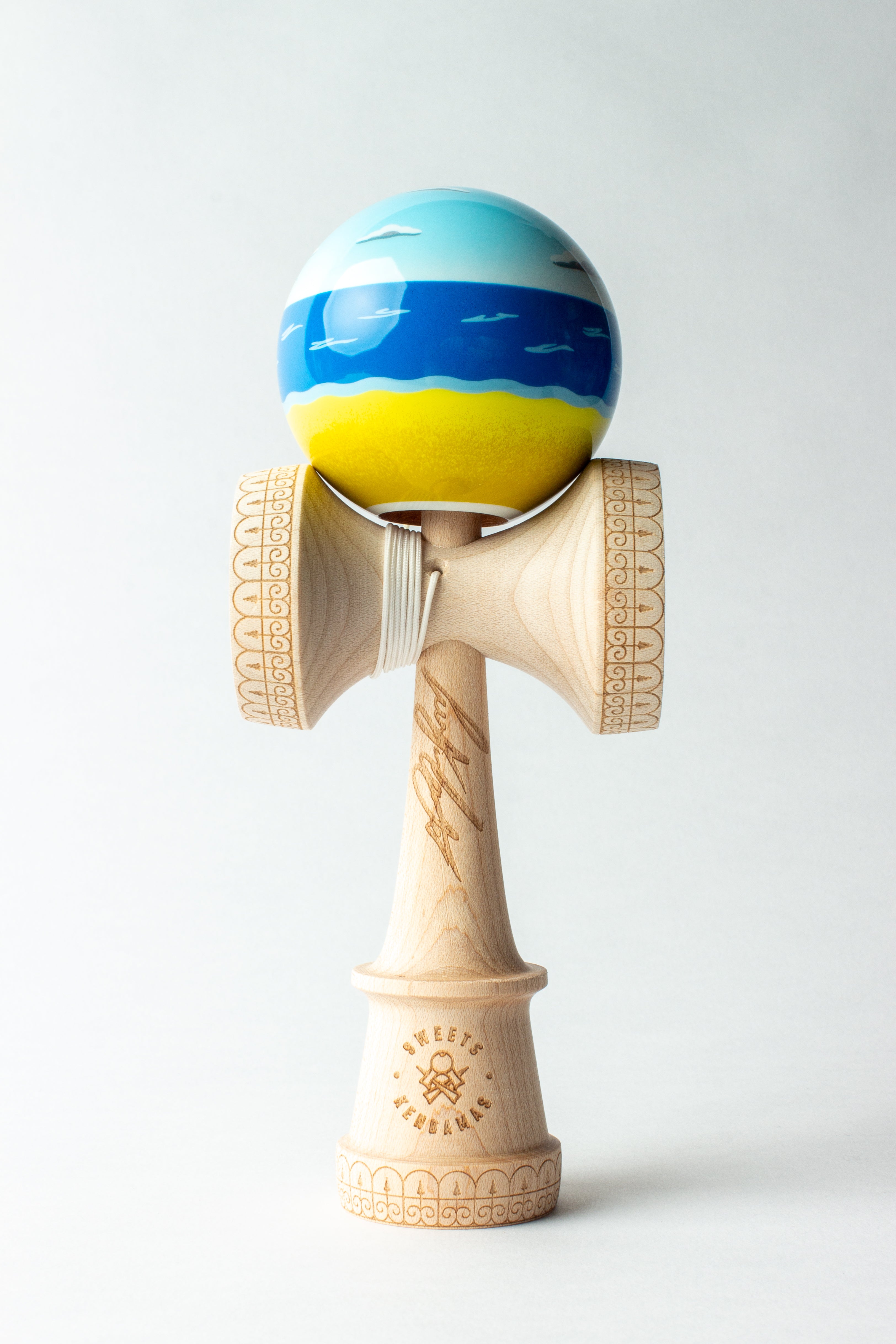 Kendama Pro model Juzzy Carter - Bleu/Jaune