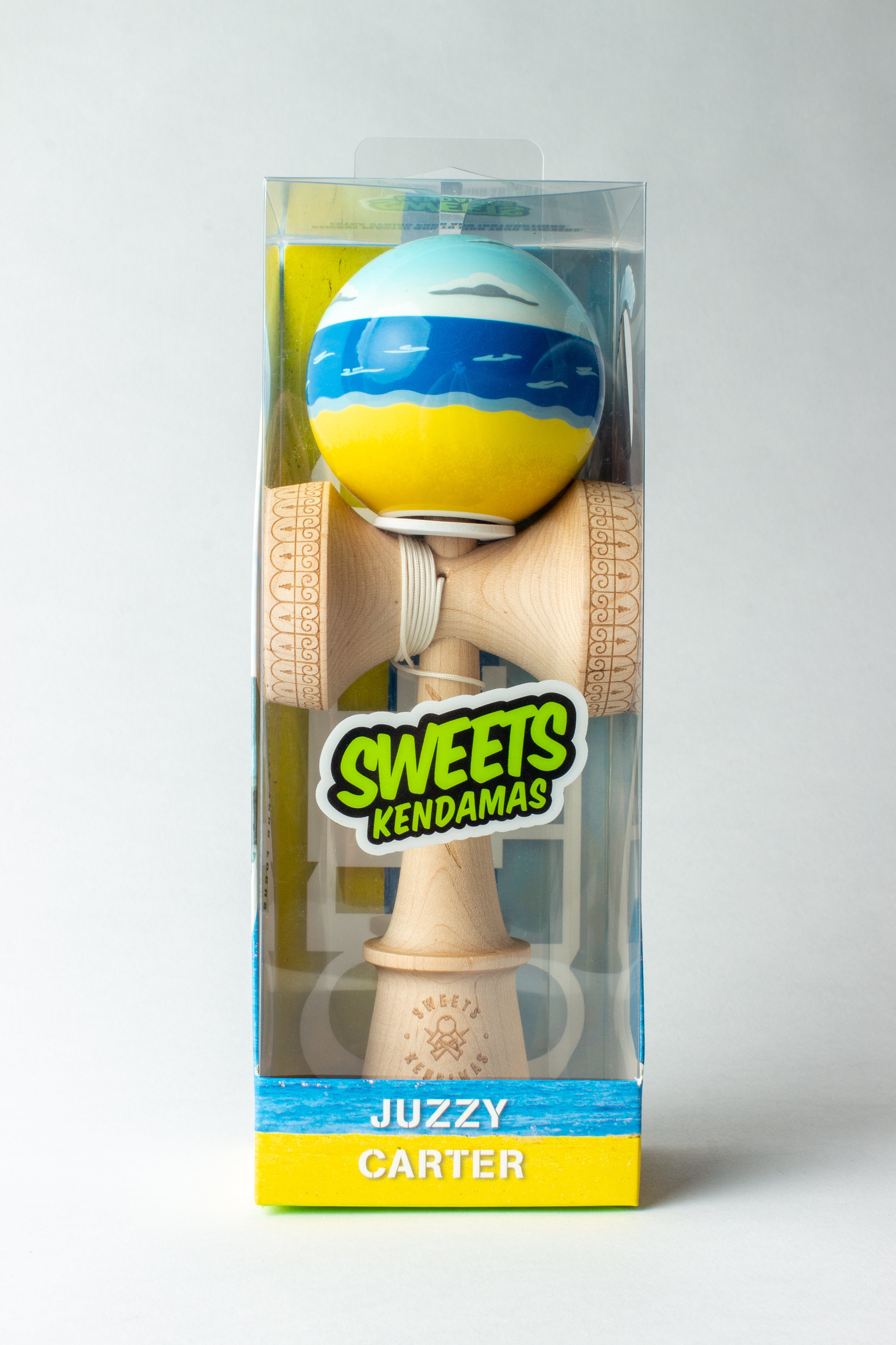 Kendama Pro model Juzzy Carter - Bleu/Jaune