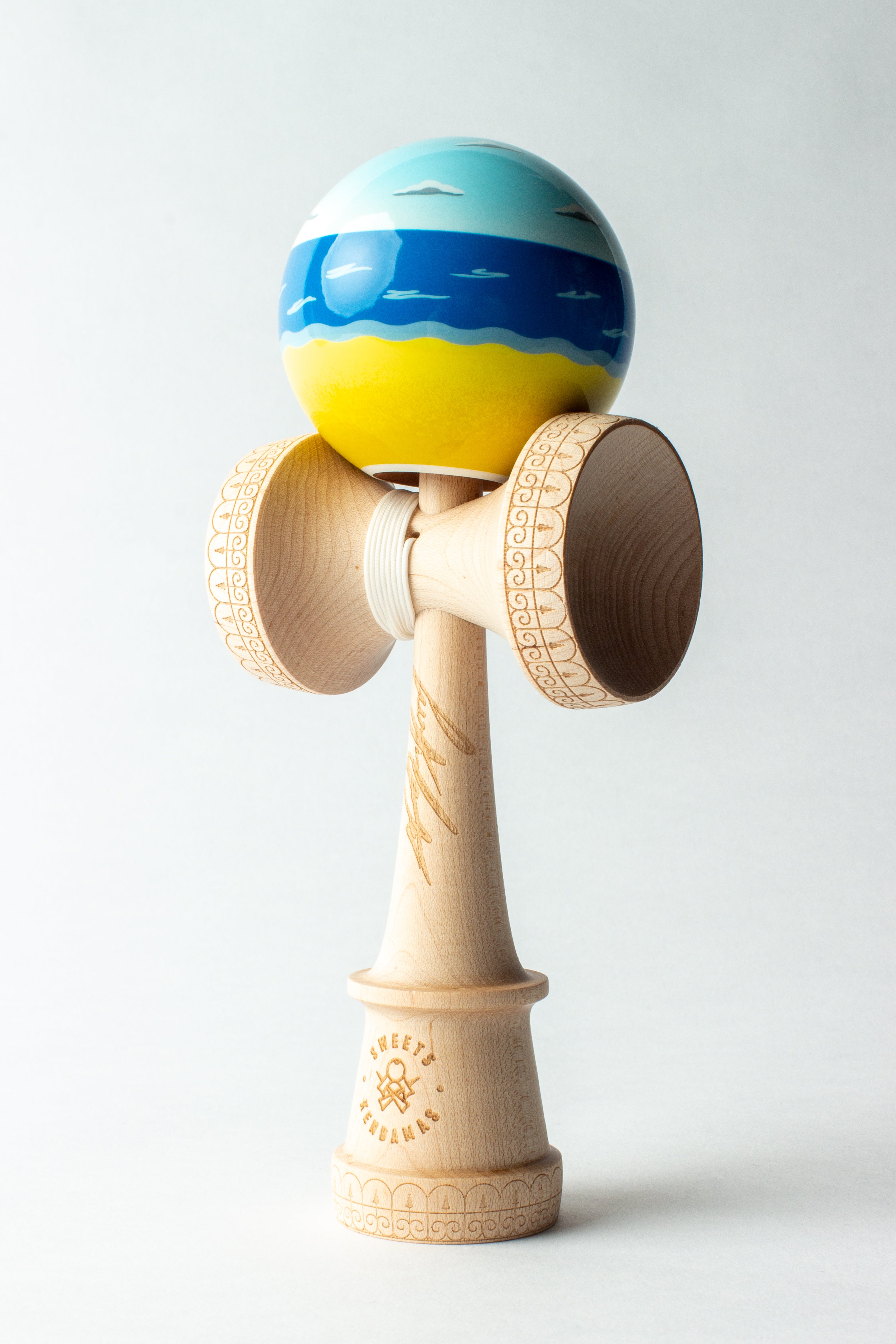 Kendama Pro model Juzzy Carter - Bleu/Jaune