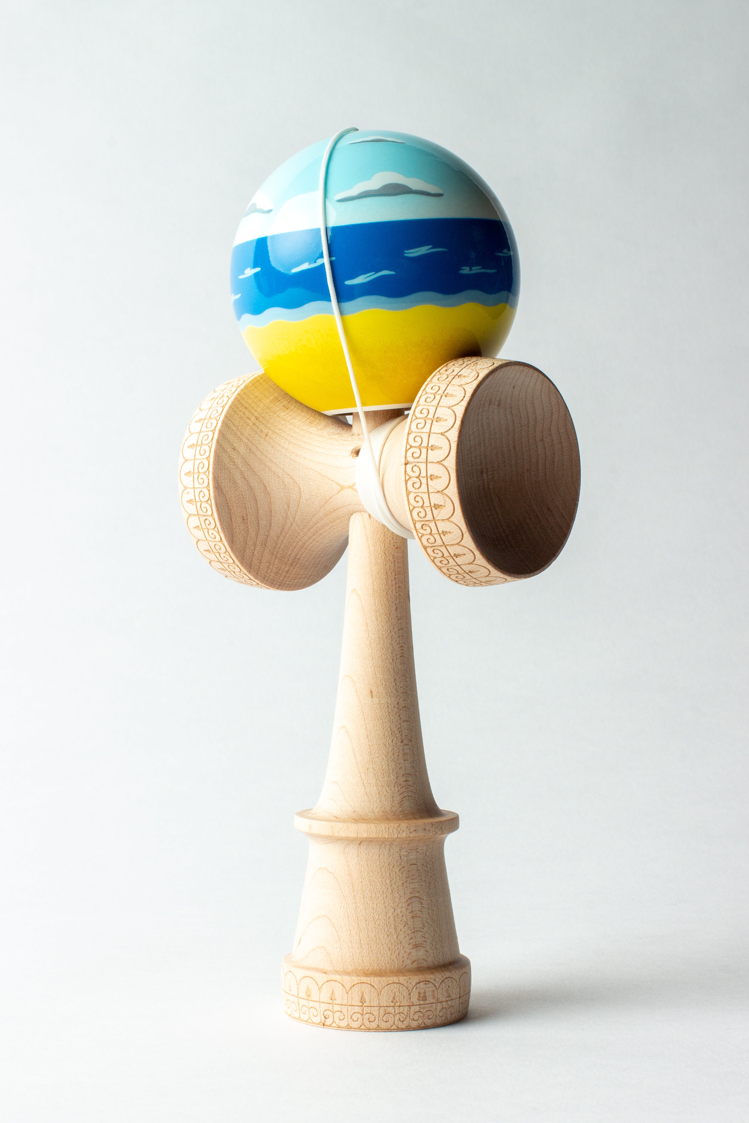 Kendama Pro model Juzzy Carter - Bleu/Jaune