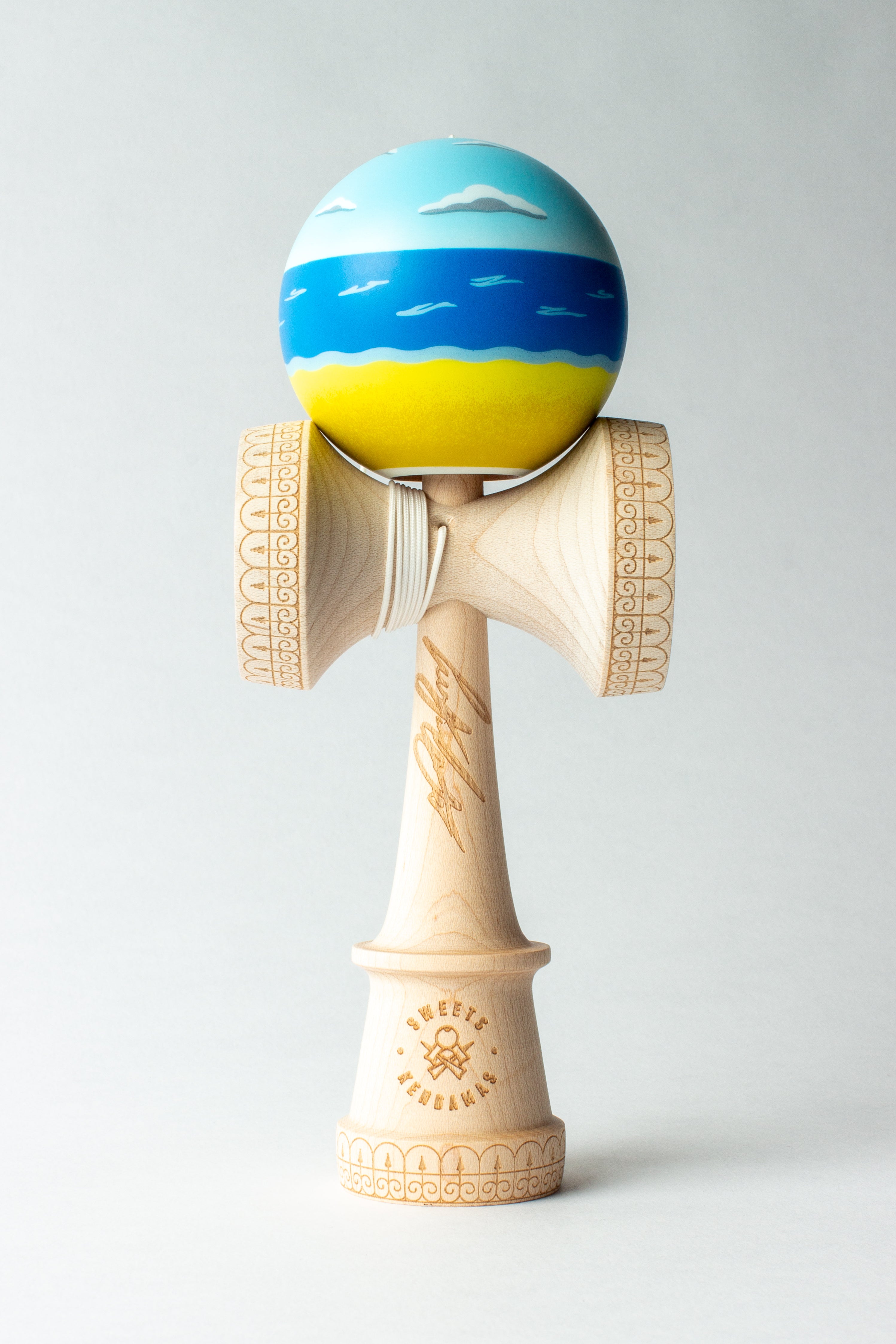 Kendama Pro model Juzzy Carter - Bleu/Jaune