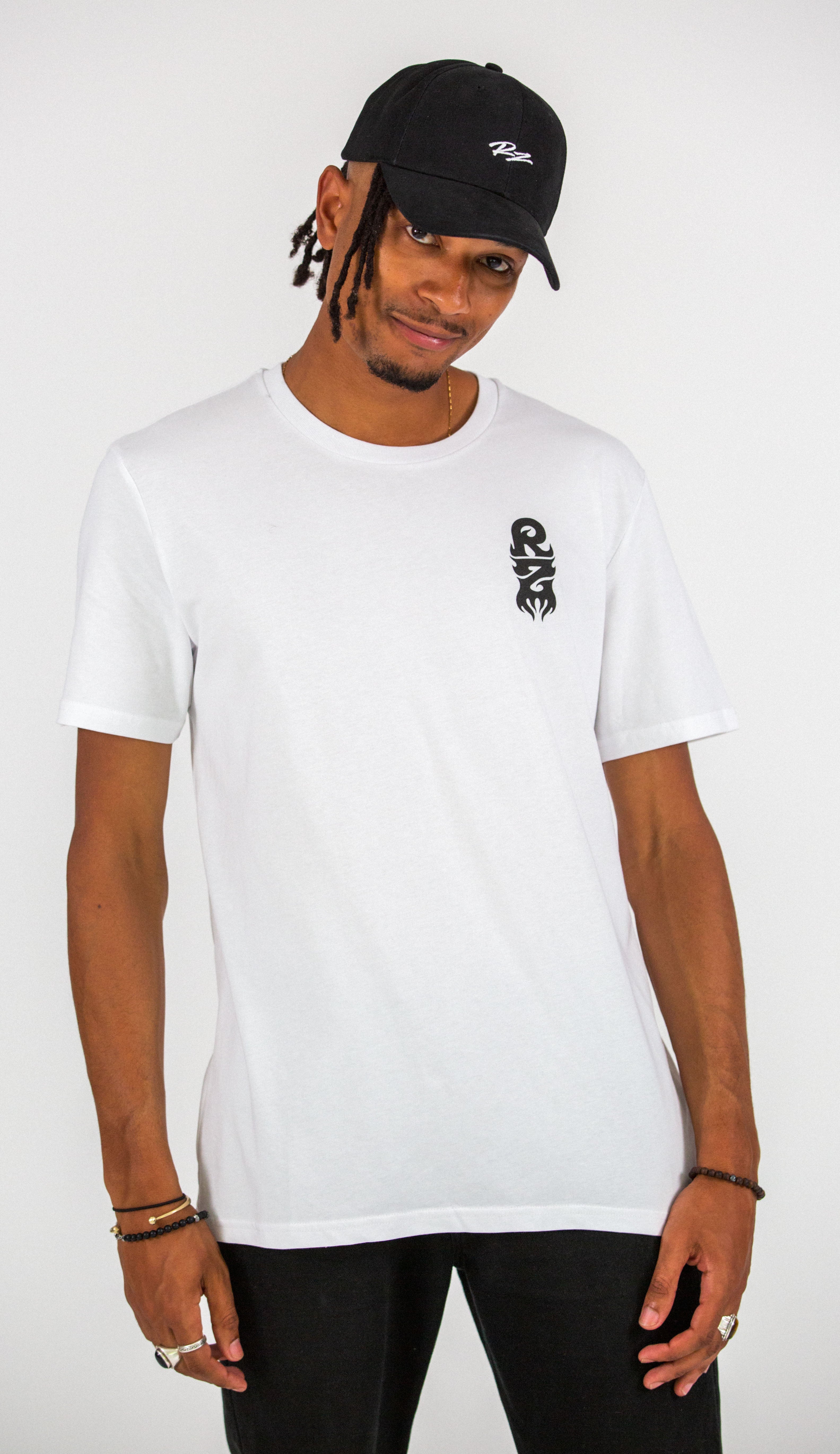 T-shirt RZ blanc "Born To Ride" + Molécule blanc