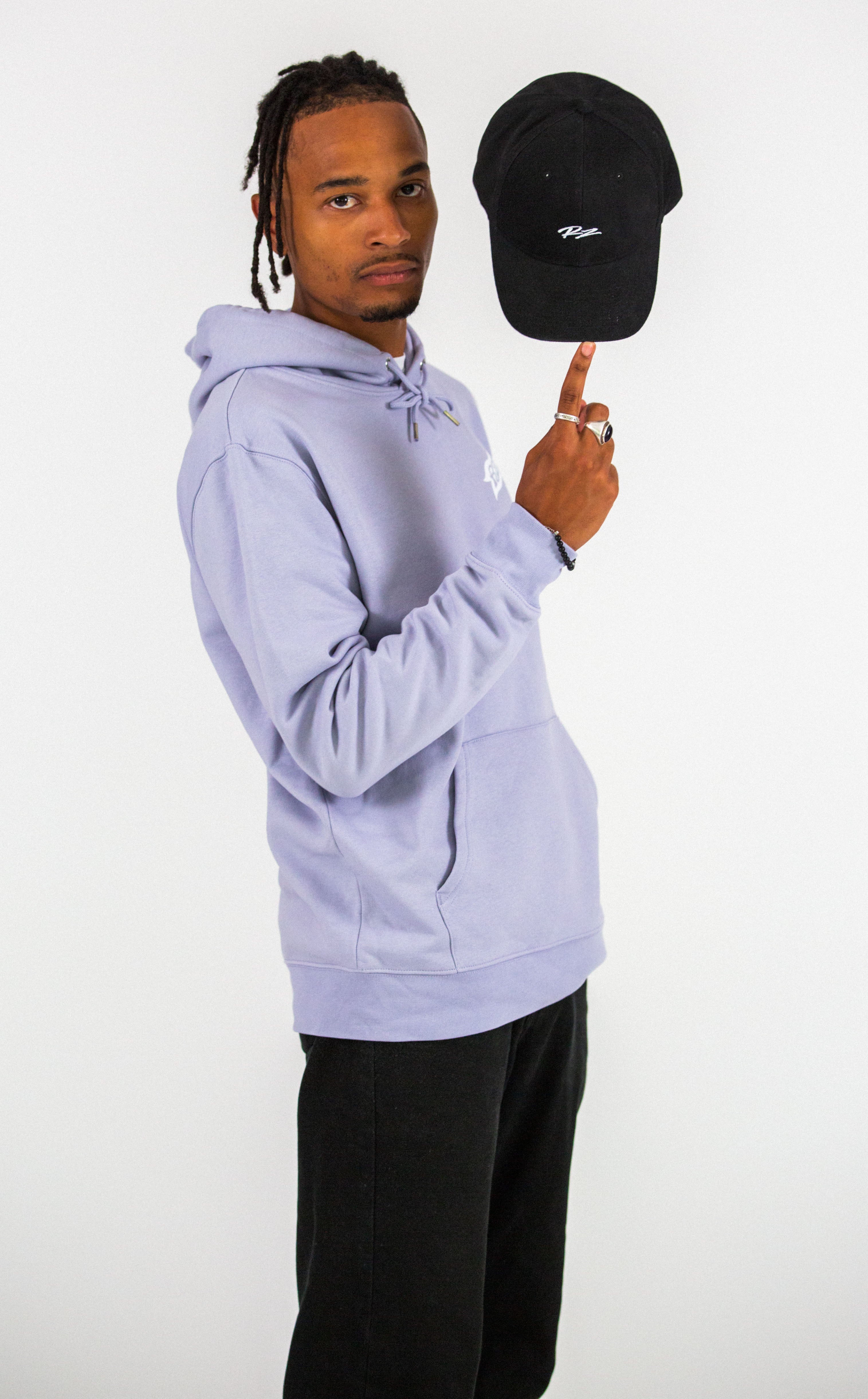 Hoodie Lavender Riding zone + T-shirt molécule + Casquette RZ