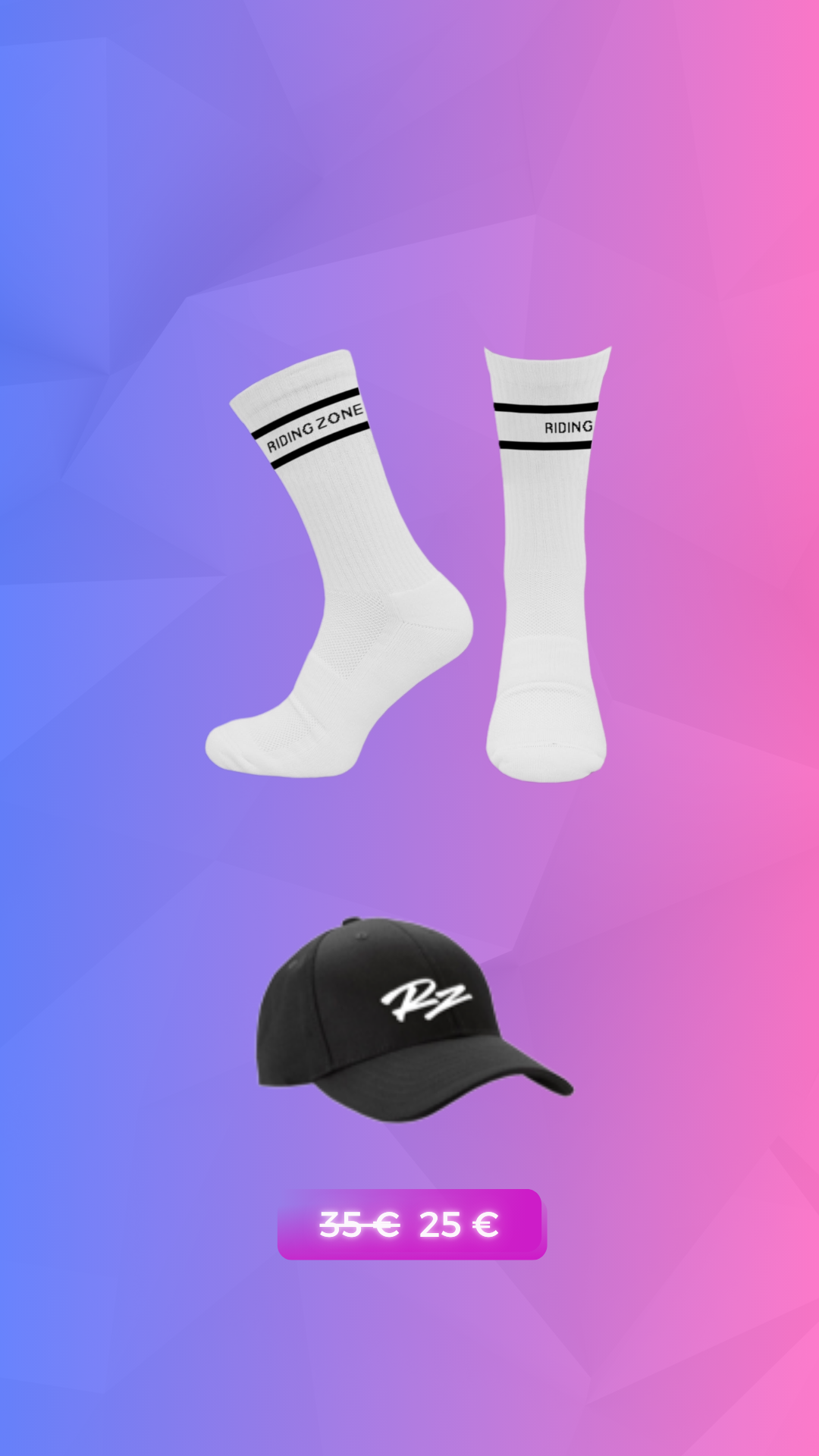 Casquette RZ + Chaussette Riding zone