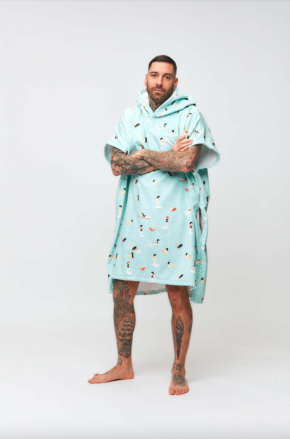 Poncho - MADRAGUE LIGHT BLUE