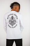 Hoodie noir Riding zone + T-shirt manches longues "Born to Ride" blanc