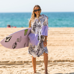 Poncho de surf, kitesurf, windsurf - Pro Series Maud Lecar